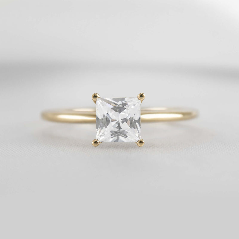 Shown in 1.0 Carat * The Allison Solitaire Engagement Ring | Lisa Robin