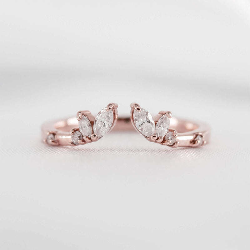 The Claire Marquise Diamond Open Wedding Ring - Lisa Robin