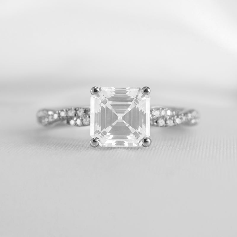 Shown in 1.5 Carat * The Remy Diamond Twist Engagement Ring | Lisa Robin