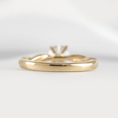 Shown in 1.0 Carat * The Remy Diamond Twist Engagement Ring | Lisa Robin#color_14k-yellow-gold